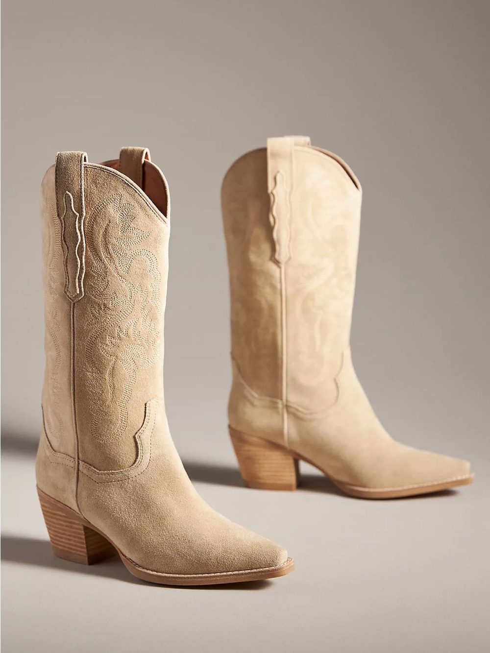 Jeffrey Campbell Beige Dagget Western Boots US 9 🤠